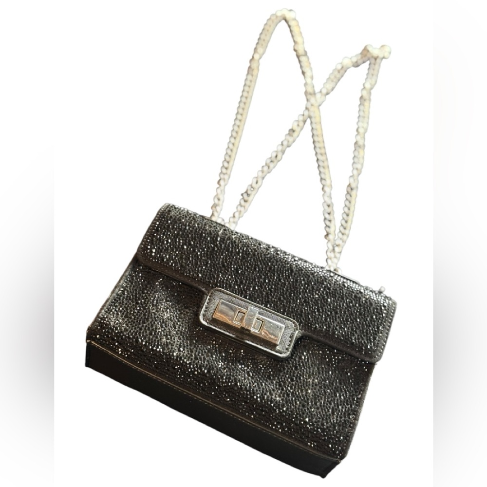 Black Rhinestone Steve Madden Crossbody Body. Originally $120